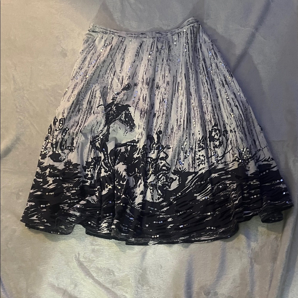 Elegant Black and White Women's Skirt